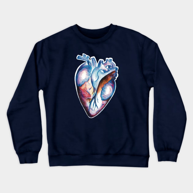 Digital heart Crewneck Sweatshirt by asiddesign